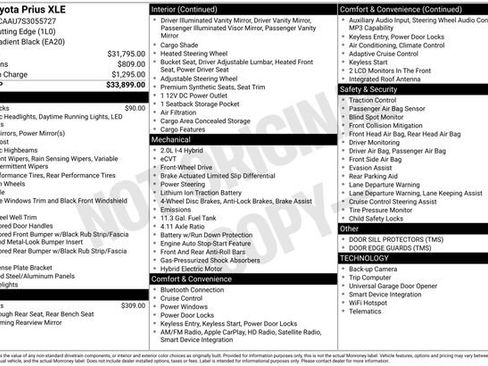 Used 2025 Toyota Prius XLE FWD image 36