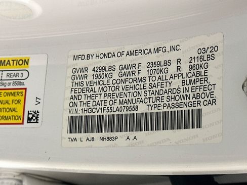 Used 2020 Honda Accord EX-L image 12