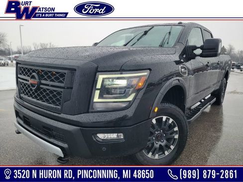 Used 2021 Nissan Titan PRO-4X w/ Off Road Protection Package image 1