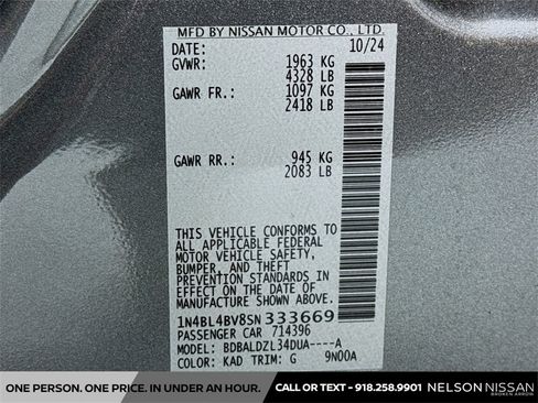 New 2025 Nissan Altima 2.5 S image 29