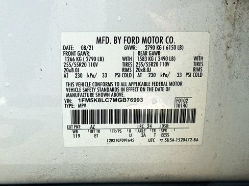 Used 2021 Ford Explorer King Ranch w/ Premium Technology Package AWD/4WD image 37