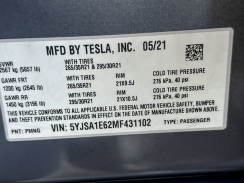 Used 2021 Tesla Model S Plaid image 27