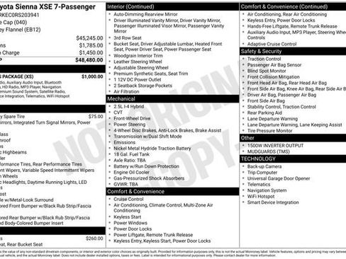 Certified 2024 Toyota Sienna XSE w/ XSE Plus Package image 37