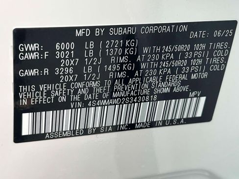 New 2025 Subaru Ascent Bronze Edition image 22