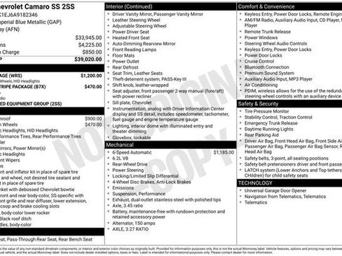 Used 2010 Chevrolet Camaro SS w/ RS Package image 27