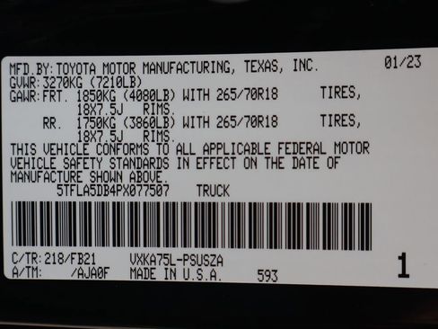 Used 2023 Toyota Tundra SR5 w/ TRD Off-Road Package image 52