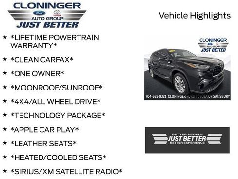 Used 2025 Toyota Highlander Platinum AWD/4WD image 3