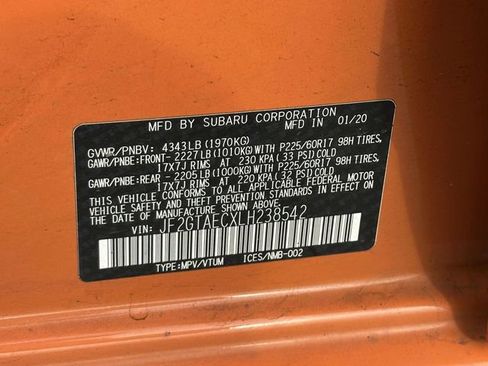 Used 2020 Subaru Crosstrek 2.0i Premium w/ Moonroof Package 1 image 11