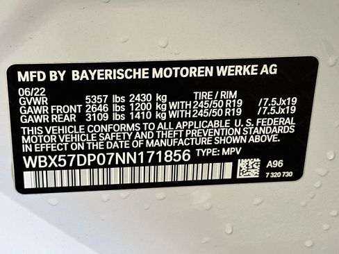 Used 2022 BMW X3 xDrive30i w/ Convenience Package w/ZPA AWD/4WD image 12