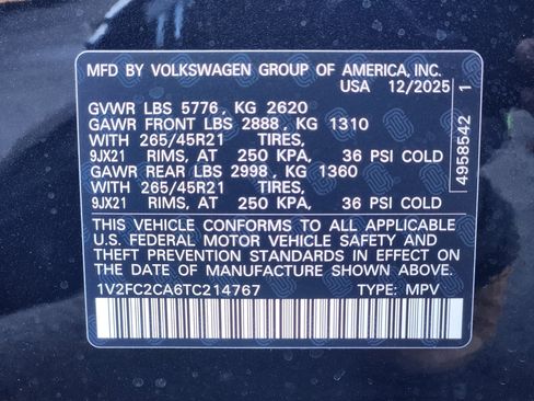 New 2026 Volkswagen Atlas Cross Sport SEL Premium R-Line AWD/4WD image 26