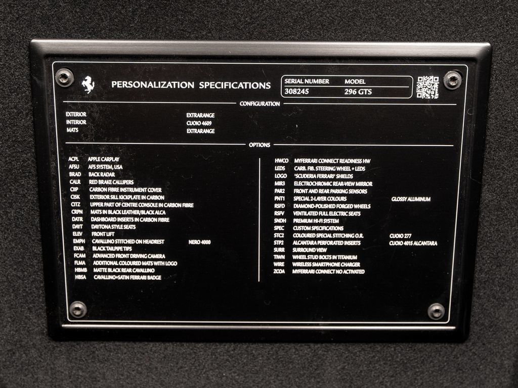 Certified 2024 Ferrari 296 GTS RWD image 28