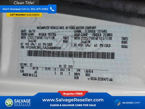 Used 2010 Ford E-350 and Econoline 350 Super Duty image 17