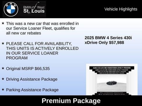 Used 2025 BMW 430i xDrive Convertible w/ Premium Package image 12