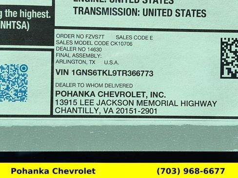New 2026 Chevrolet Tahoe High Country AWD/4WD image 57