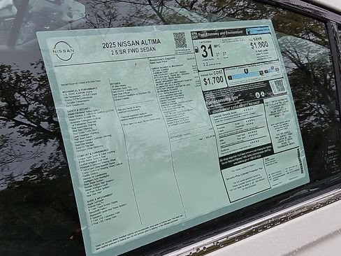 New 2025 Nissan Altima 2.5 SR w/ SR Premium Package image 20