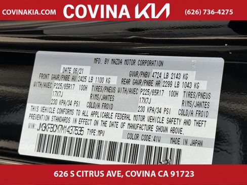 Used 2021 MAZDA CX-5 Touring w/ Touring Preferred SV Package image 34