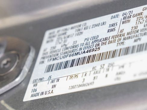 Used 2021 Ford Escape S FWD image 63