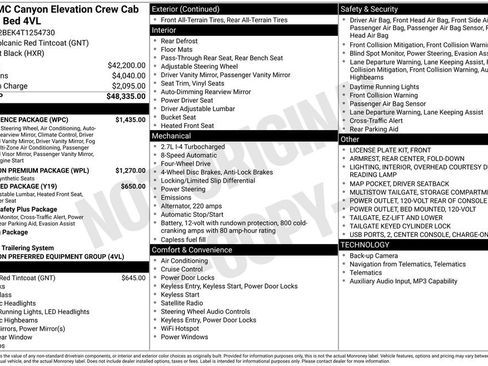New 2026 GMC Canyon Elevation w/ Convenience Package AWD/4WD image 37