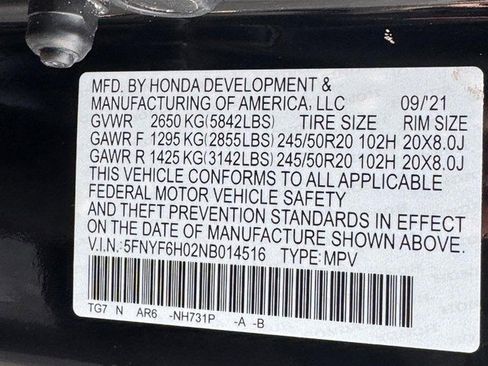 Certified 2022 Honda Pilot Elite image 30