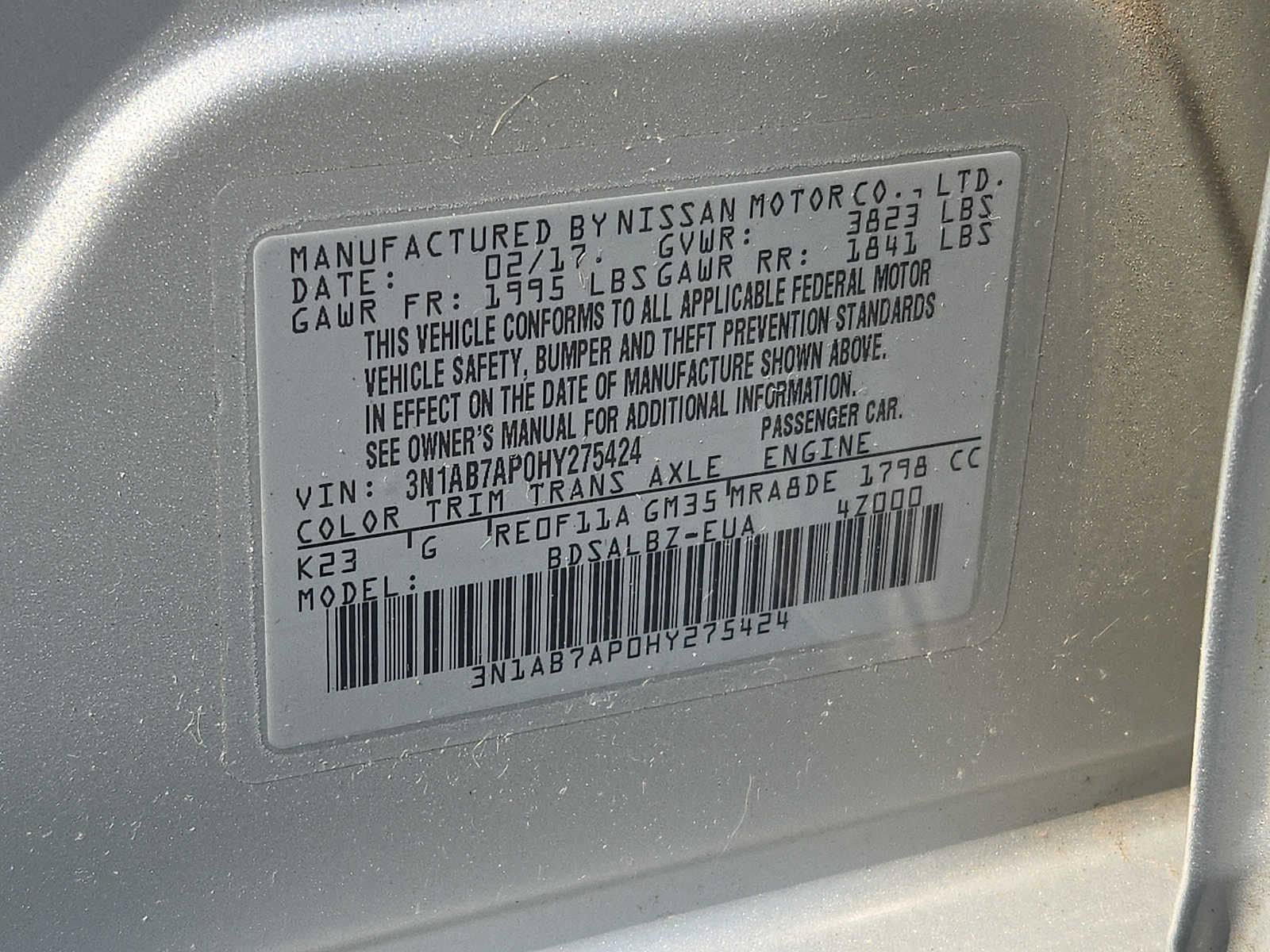Used 2017 Nissan Sentra S FWD image 27