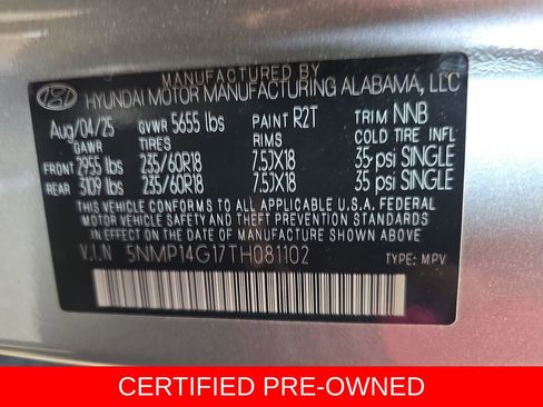 Certified 2026 Hyundai Santa Fe SE FWD image 36