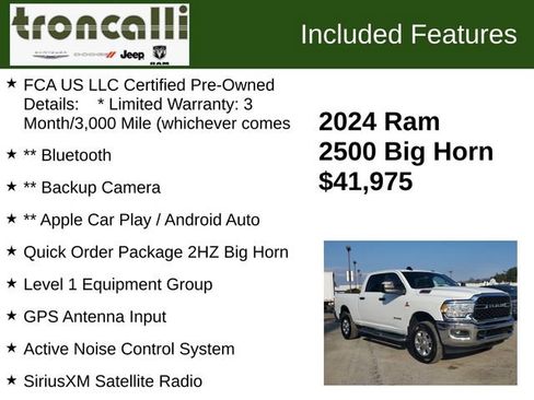 Certified 2024 RAM 2500 Big Horn image 5