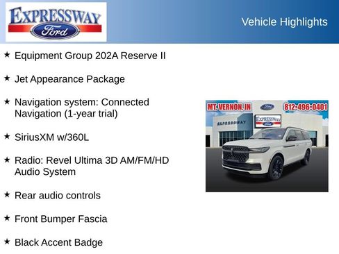 Used 2025 Lincoln Navigator Reserve w/ Jet Appearance Package AWD/4WD image 2