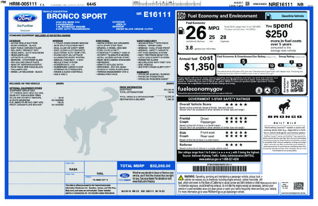 Used 2022 Ford Bronco Sport Big Bend AWD/4WD image 33