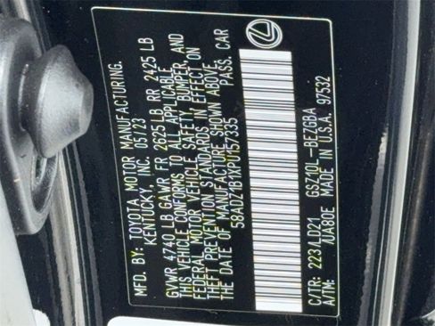 Used 2023 Lexus ES 350 w/ Premium Package image 53