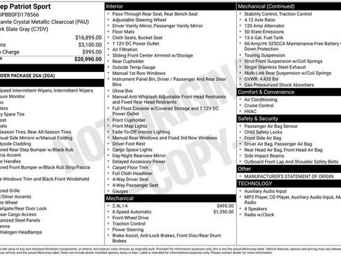 Used 2015 Jeep Patriot Sport FWD image 9
