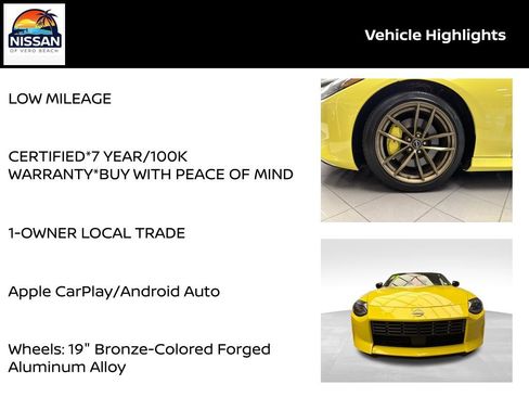Certified 2023 Nissan Z w/ Floor Mat Package (L93) RWD image 15