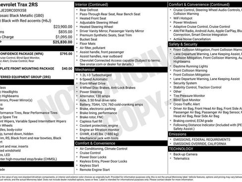 Used 2024 Chevrolet Trax RS w/ Driver Confidence Package image 7