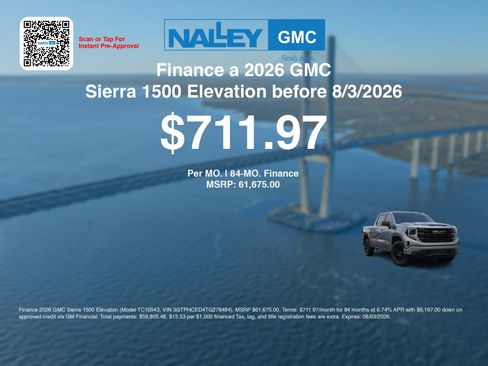 New 2026 GMC Sierra 1500 Elevation w/ Preferred Package RWD image 7