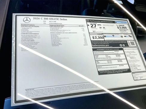New 2026 Mercedes-Benz C 300 4MATIC Sedan image 12