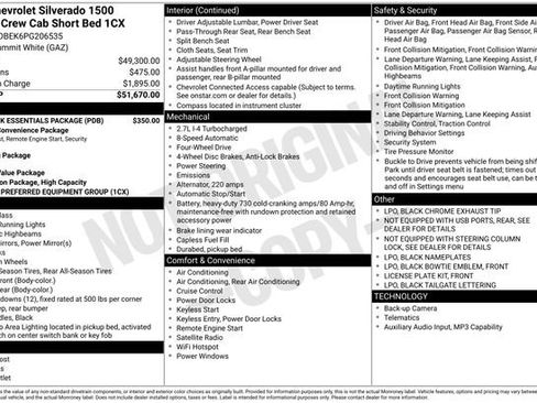 Used 2023 Chevrolet Silverado 1500 Custom w/ LPO, Dark Essentials Package AWD/4WD image 26