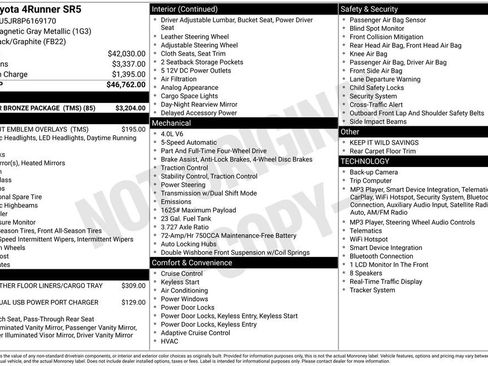 Used 2023 Toyota 4Runner SR5 w/ 4Runner Bronze Package (TMS) AWD/4WD image 3