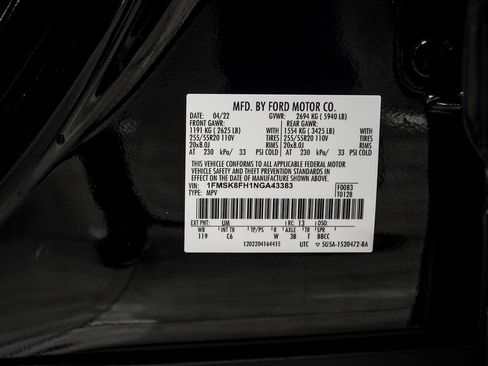 Used 2022 Ford Explorer Limited w/ Equipment Group 301A image 44