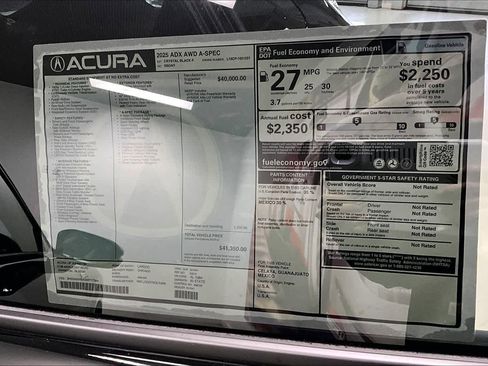 New 2025 Acura ADX A-Spec image 22