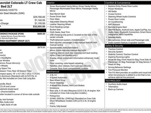 Used 2020 Chevrolet Colorado LT w/ LT Convenience Package image 8