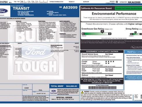 Used 2022 Ford Transit 250 Low Roof AWD image 3