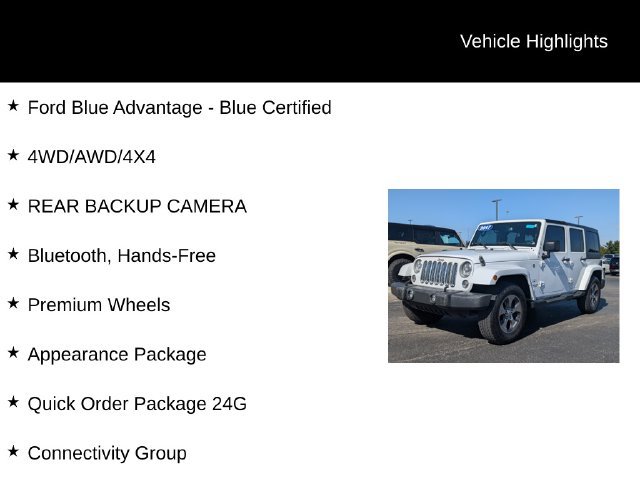Used 2017 Jeep Wrangler Unlimited Sahara w/ Max Tow Package AWD/4WD image 2
