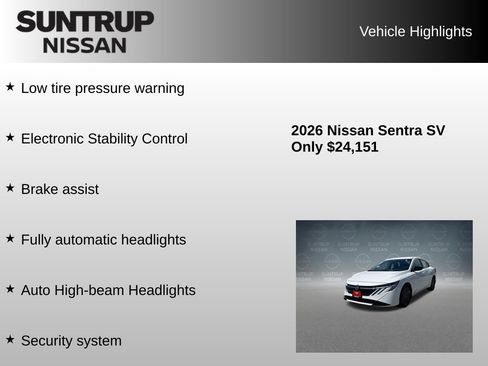 Used 2026 Nissan Sentra SV FWD image 27