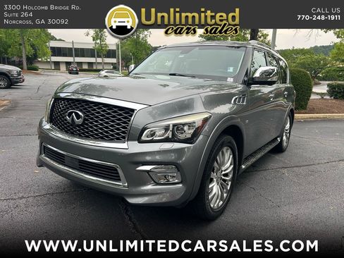 Used 2016 INFINITI QX80 4WD w/ Deluxe Technology Package image 1