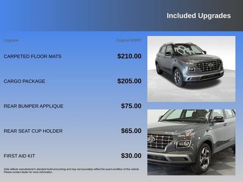 Certified 2023 Hyundai Venue Limited w/ Cargo Package FWD image 7