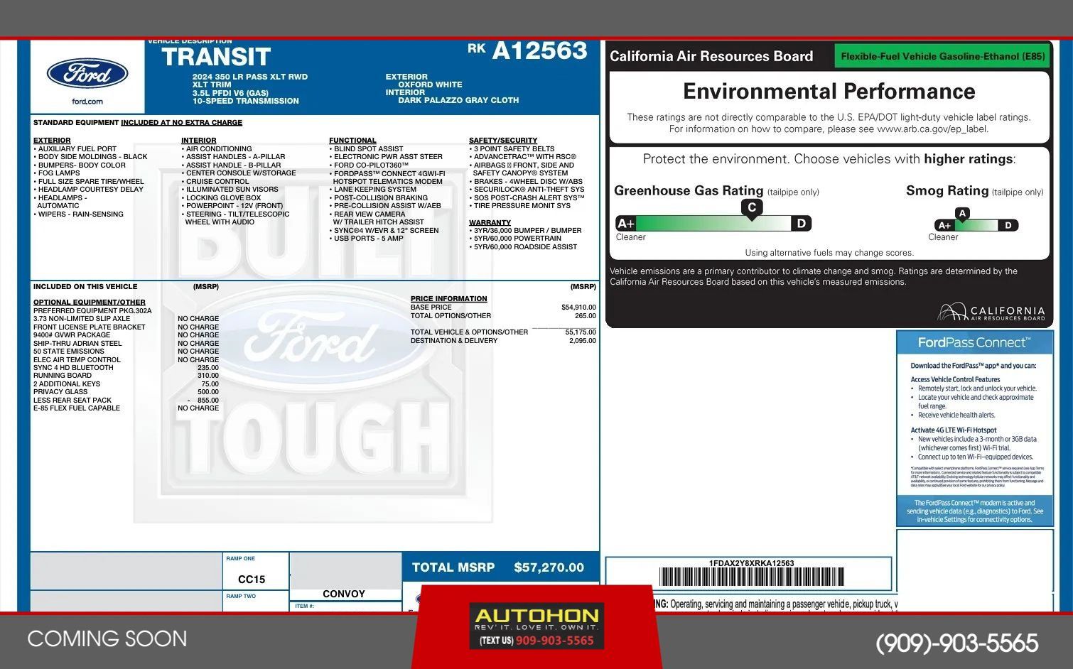 Used 2024 Ford Transit 350 XLT RWD image 45
