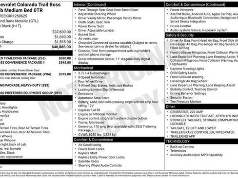 Used 2024 Chevrolet Colorado Trail Boss w/ Advanced Trailering Package AWD/4WD image 34