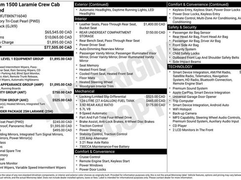 Used 2019 RAM 1500 Laramie AWD/4WD image 46