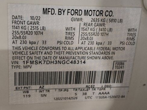 Used 2022 Ford Explorer XLT w/ Equipment Group 202A image 33