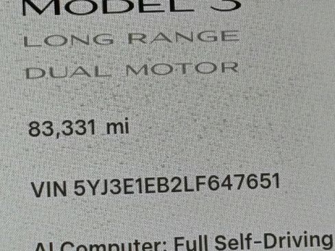 Used 2020 Tesla Model 3 Long Range AWD/4WD image 14