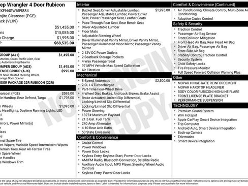 New 2025 Jeep Wrangler Unlimited Rubicon w/ Safety Group AWD/4WD image 39